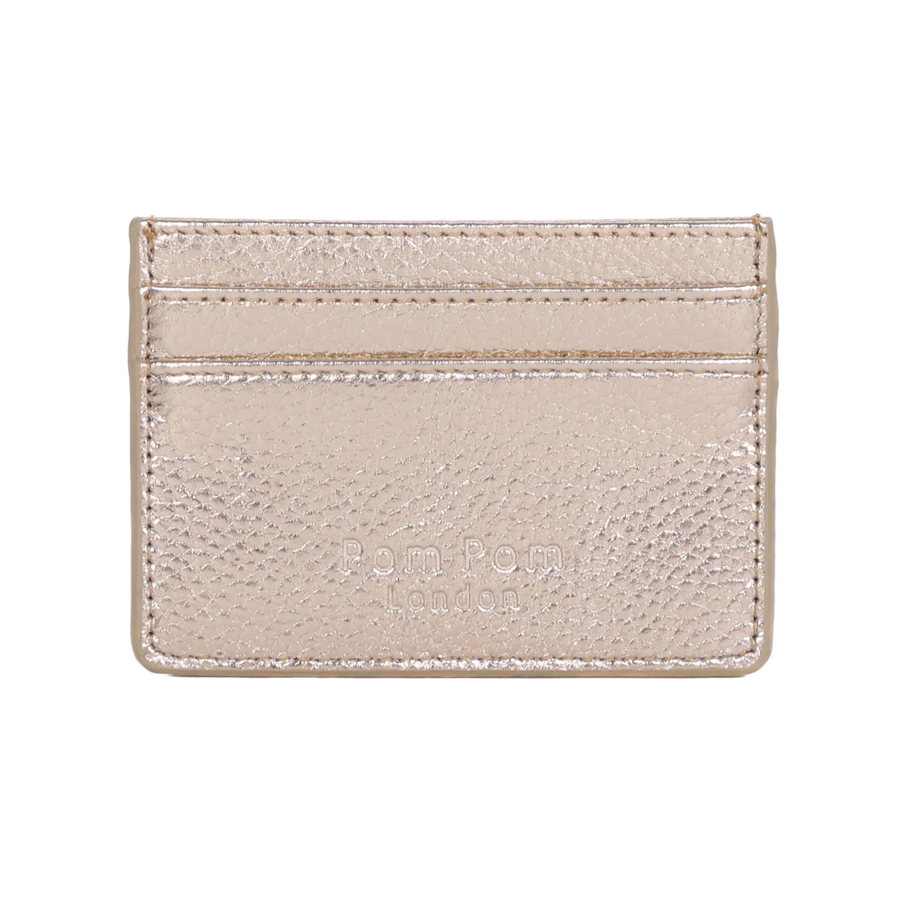 Chelsea Card Holder Metallic Gold