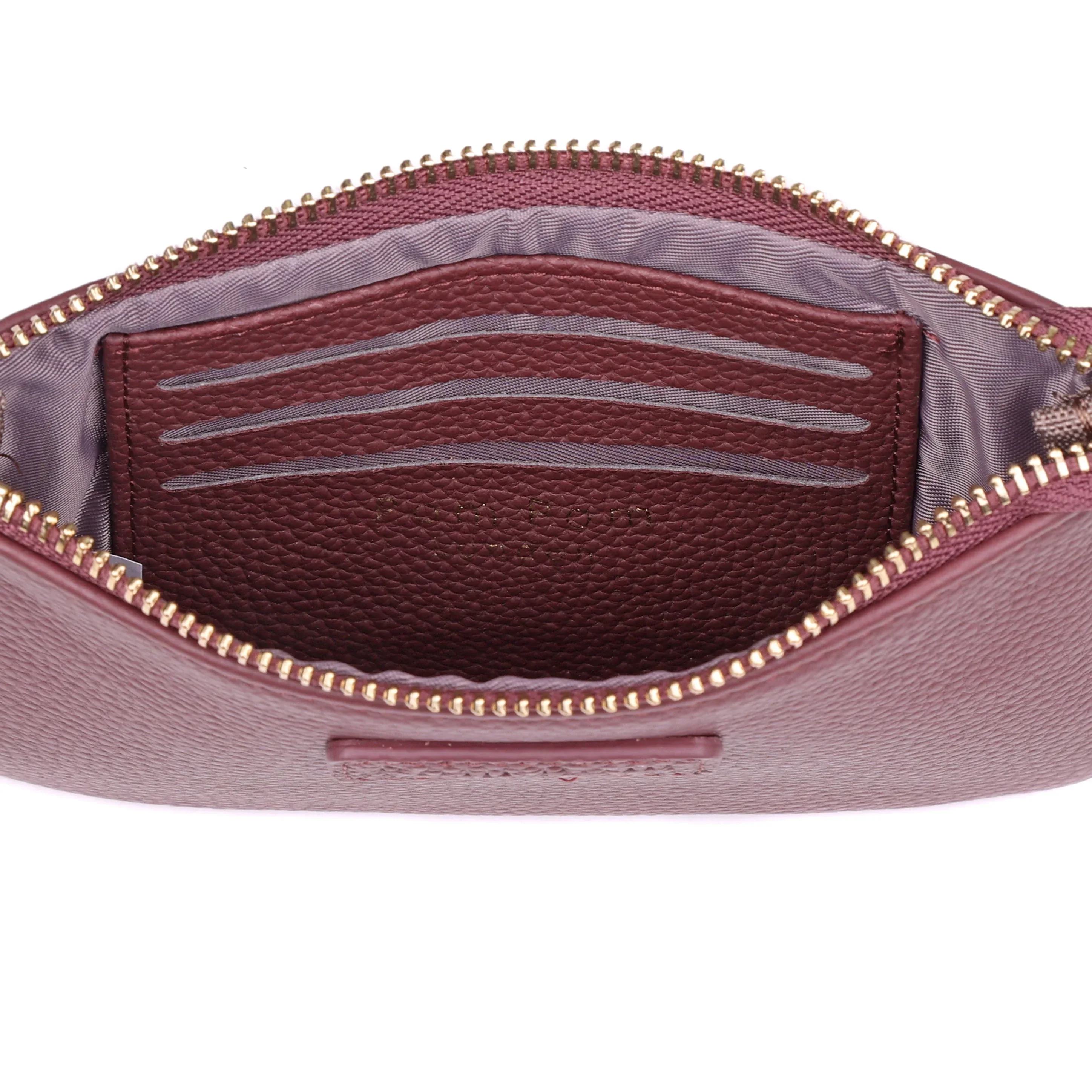 Chelsea Coin Purse Deep Burgundy - Image 3