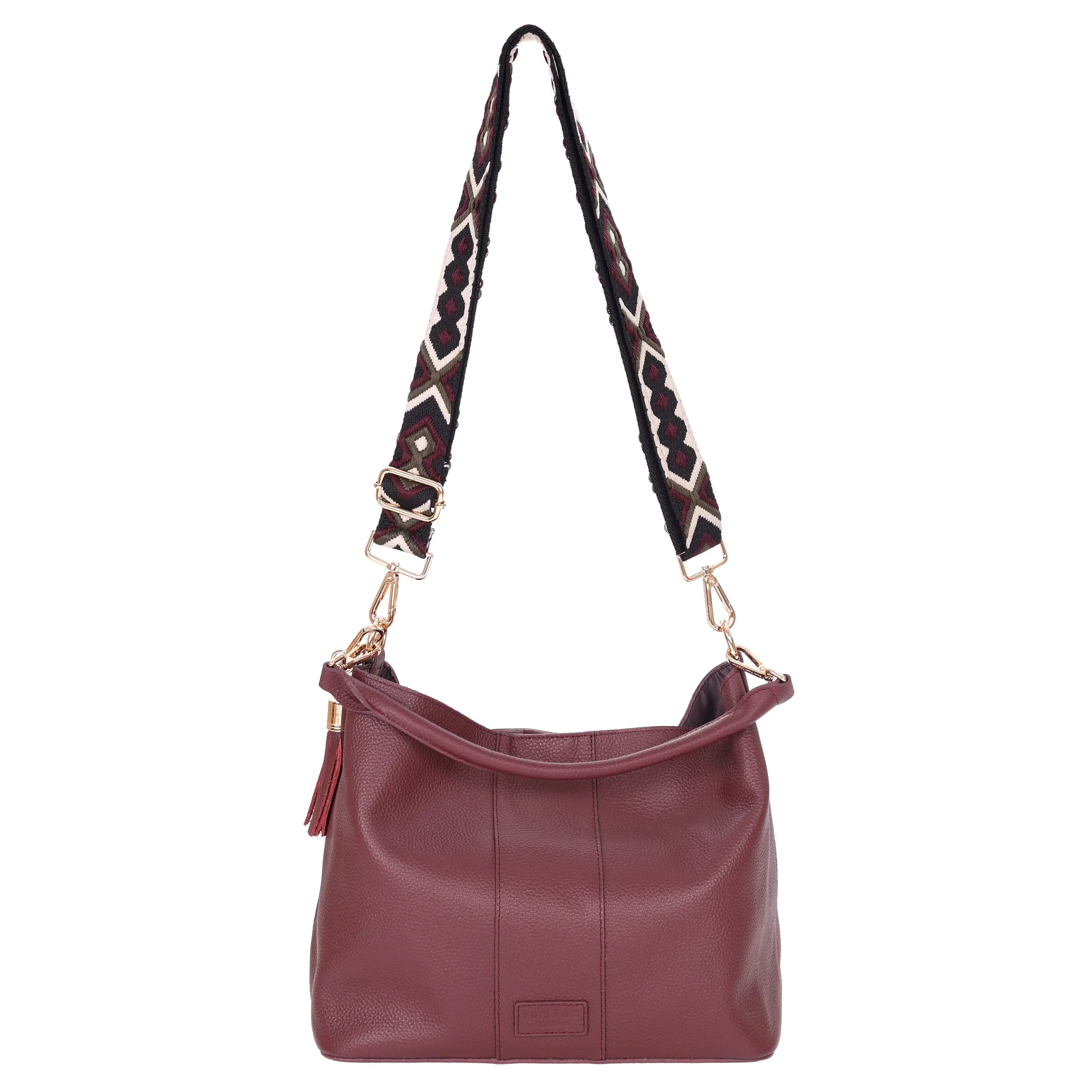 Lambeth Plus Bag Deep Burgundy - Image 3