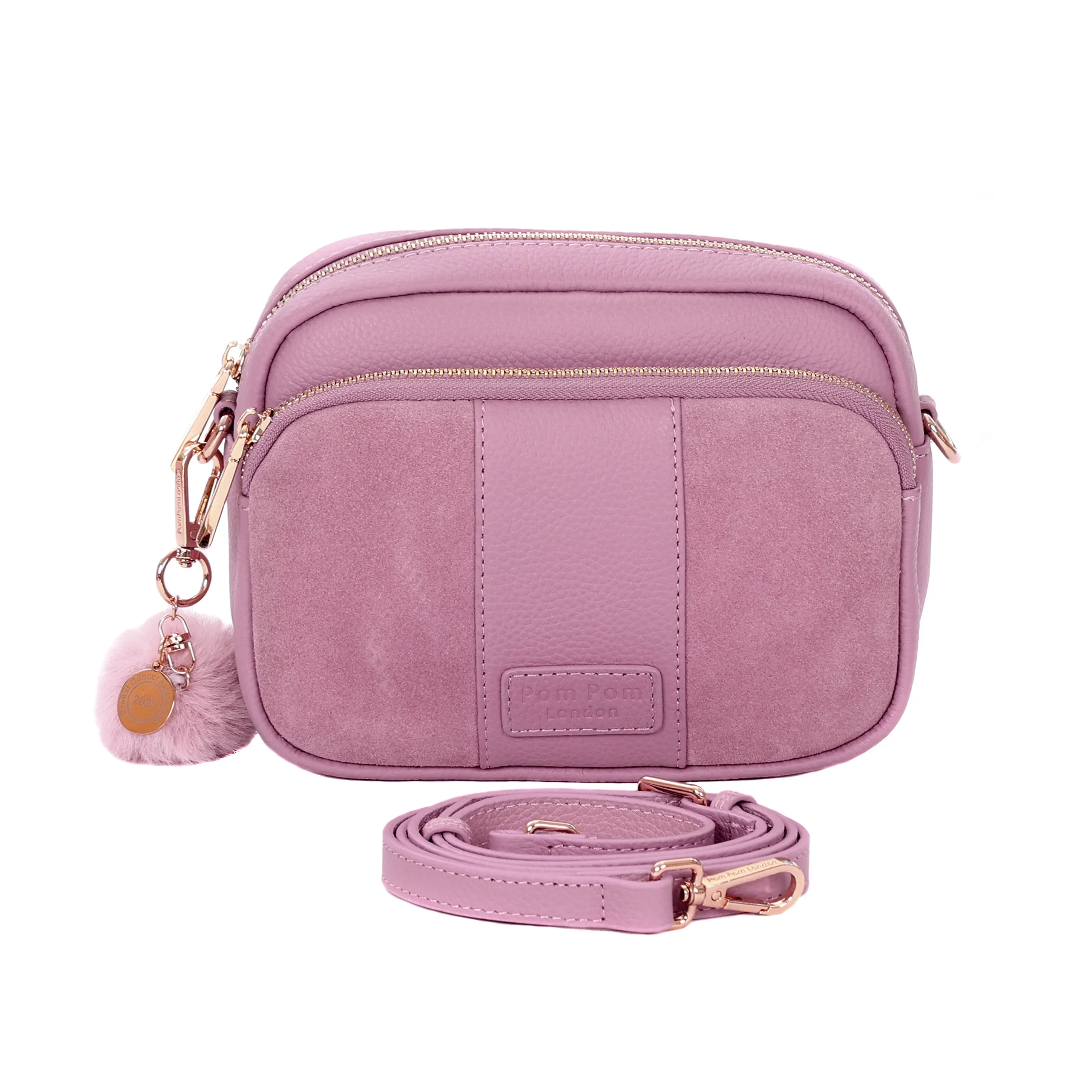 Original Suede & Leather Bag Pink - Image 3