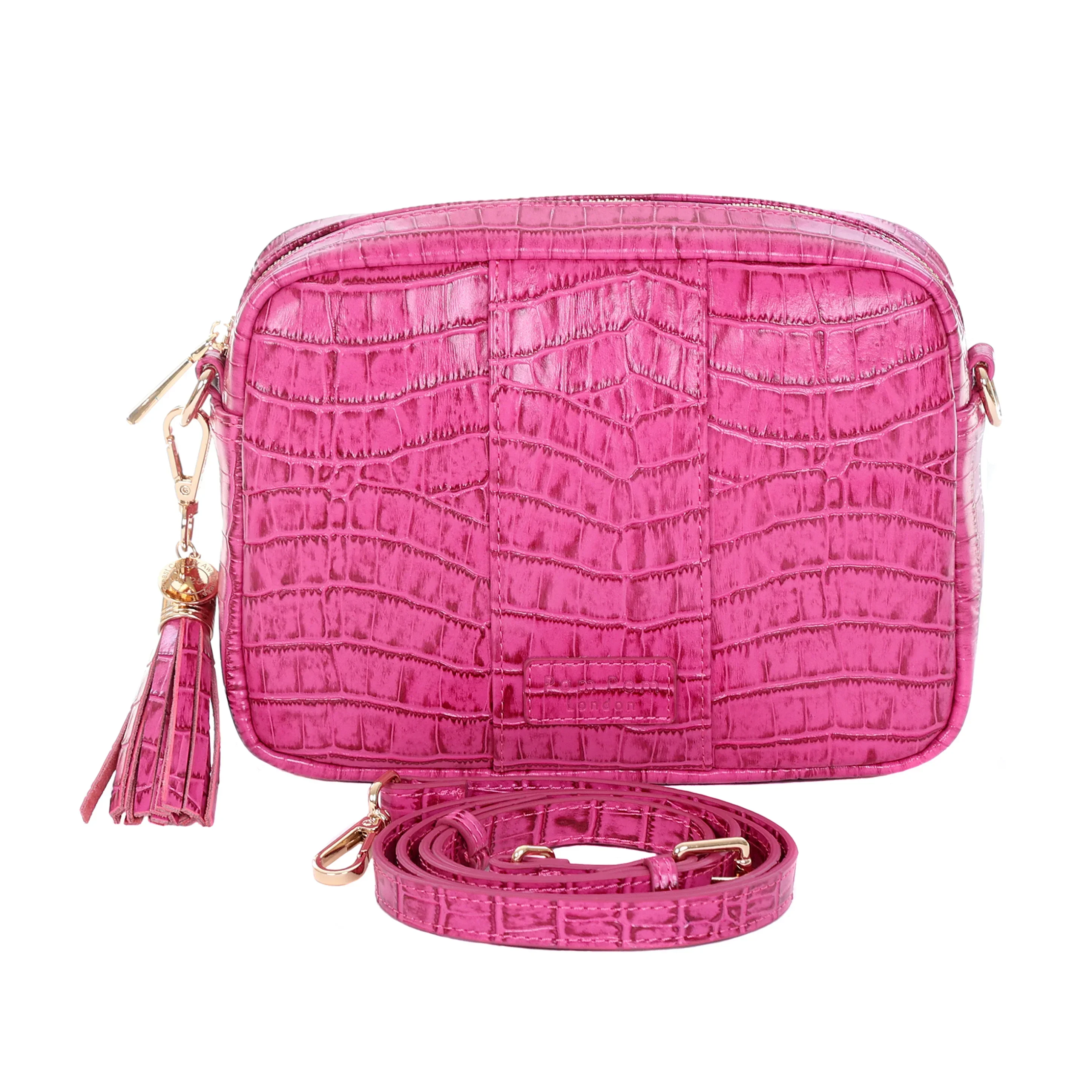 Pom Pom London City Bag Croc Pink - Image 2