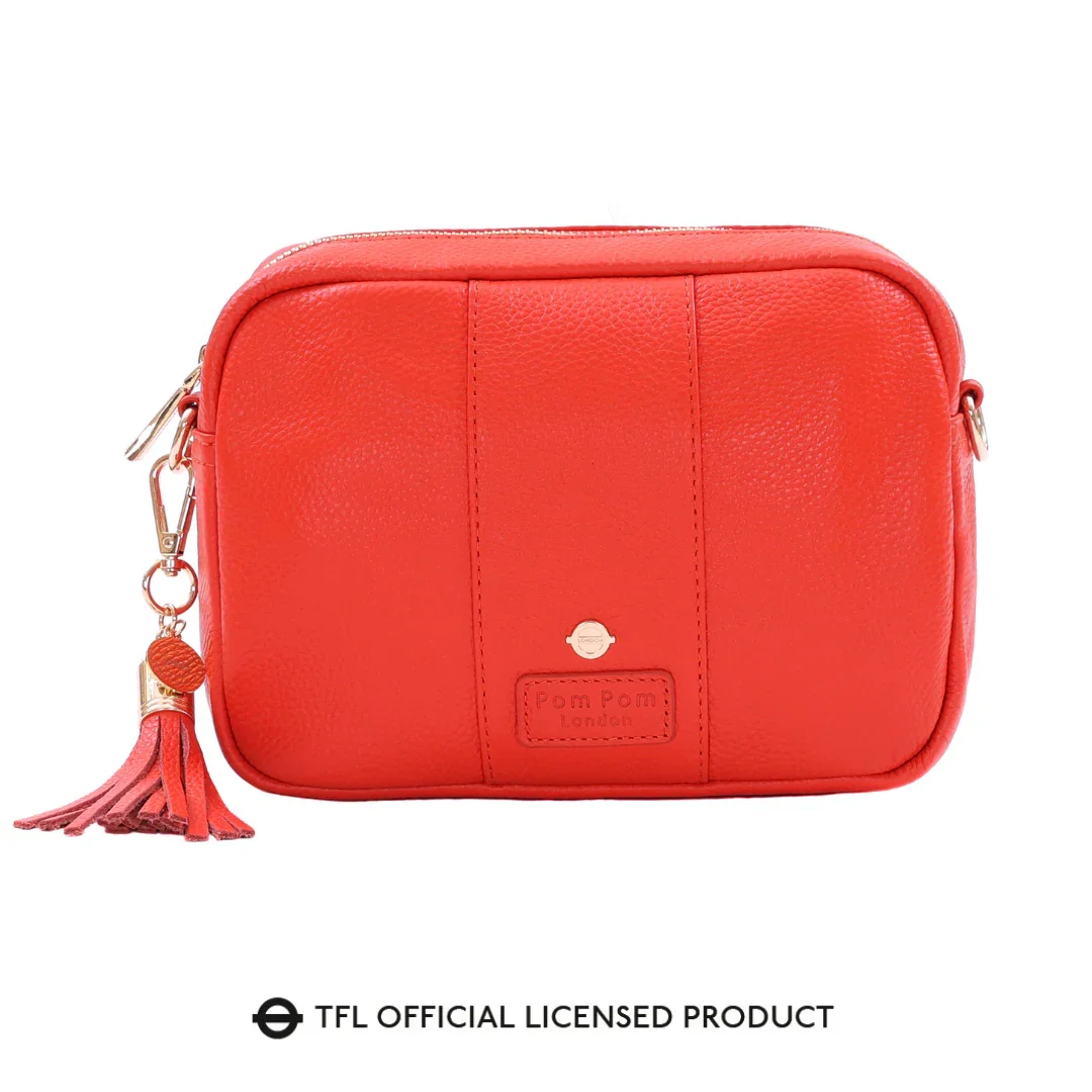 Pom Pom London City Bag Central Line Red