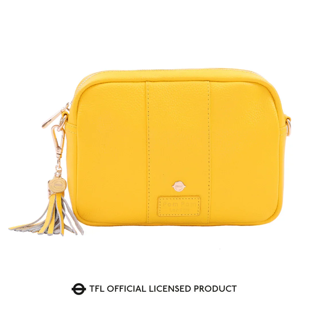 Pom Pom London City Bag Circle Line Yellow