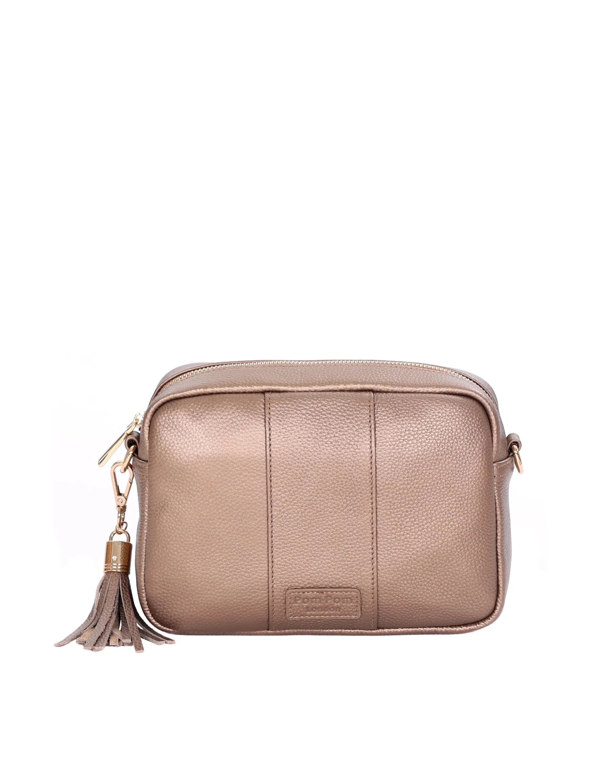 Pom Pom London City Bag Metallic Bronze