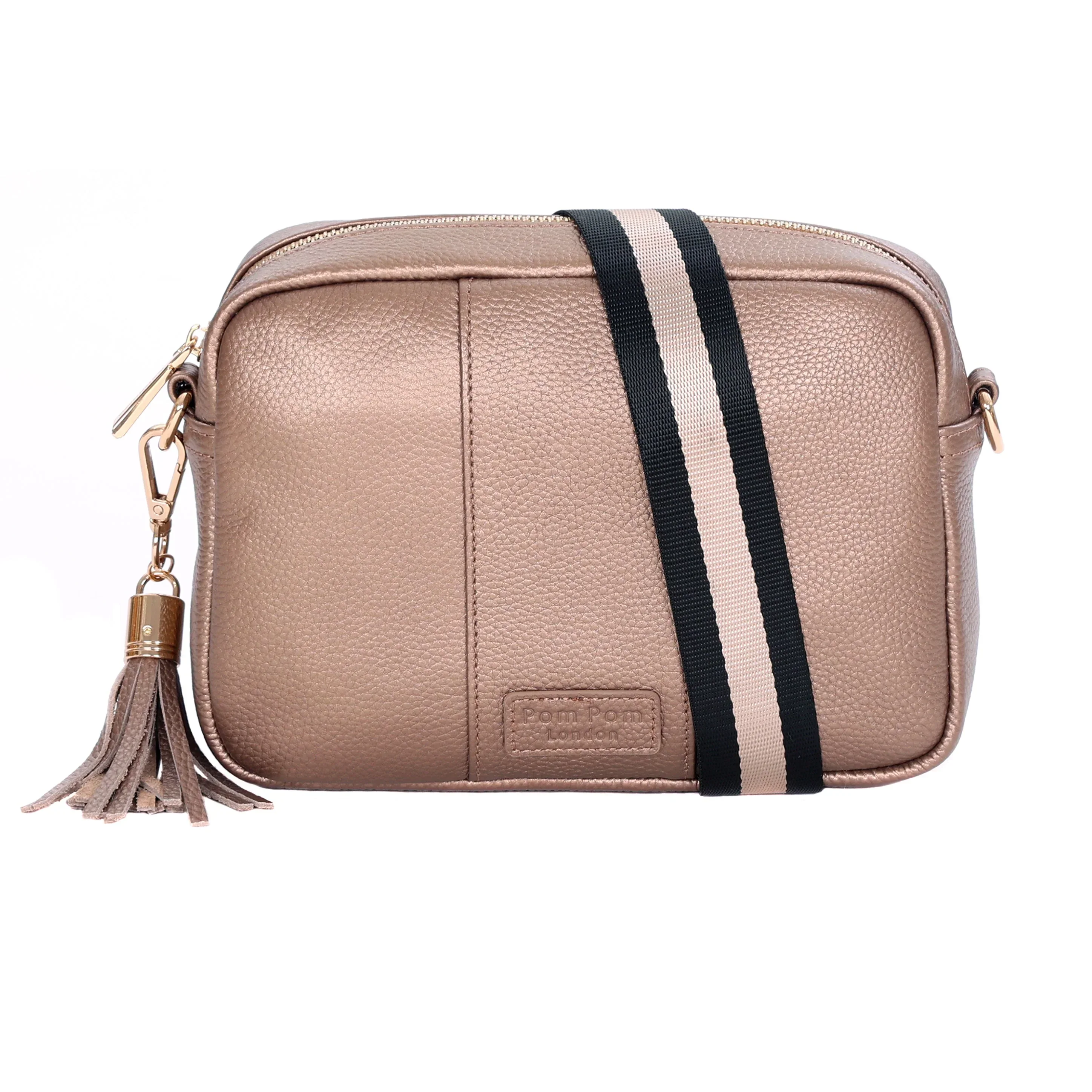Pom Pom London City Bag Metallic Bronze - Image 3