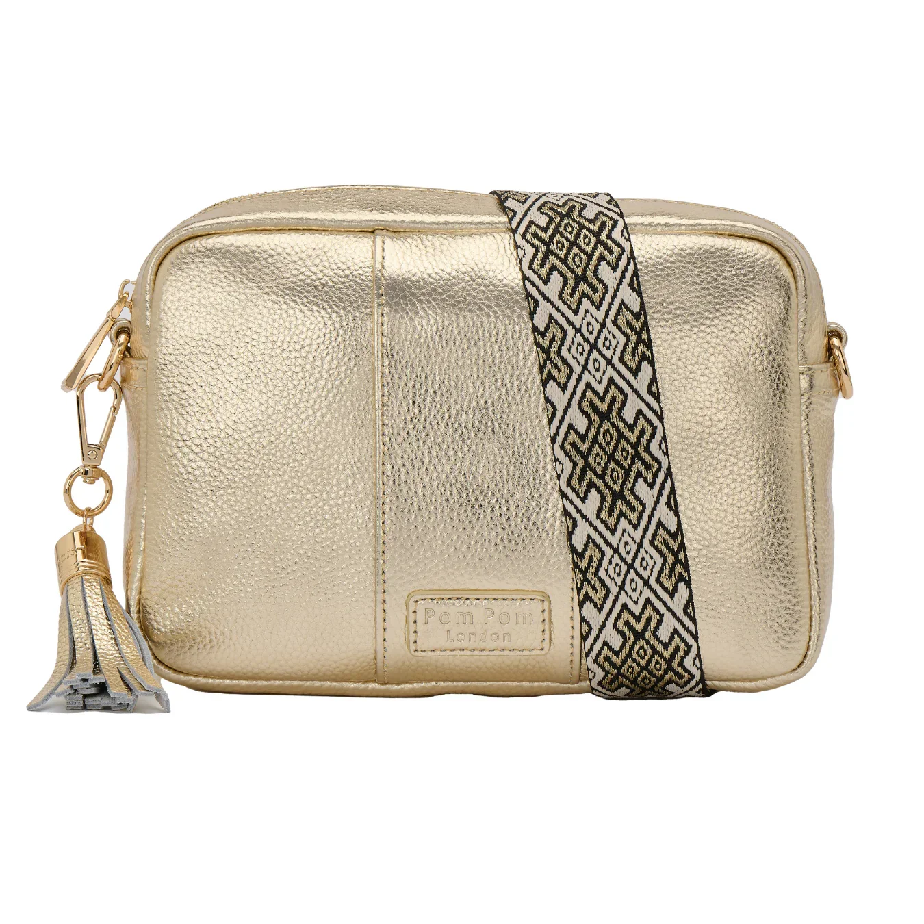 Pom Pom London City Bag Metallic Gold - Image 3