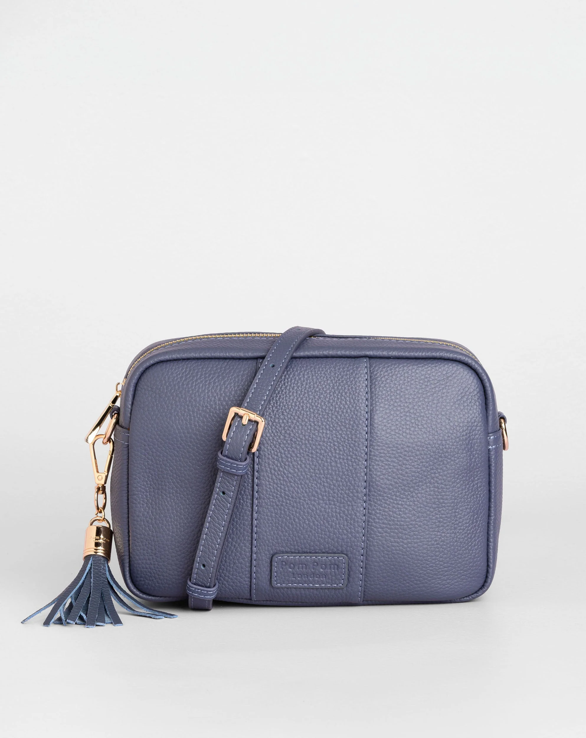 Pom Pom London City Bag Slate Blue - Image 3