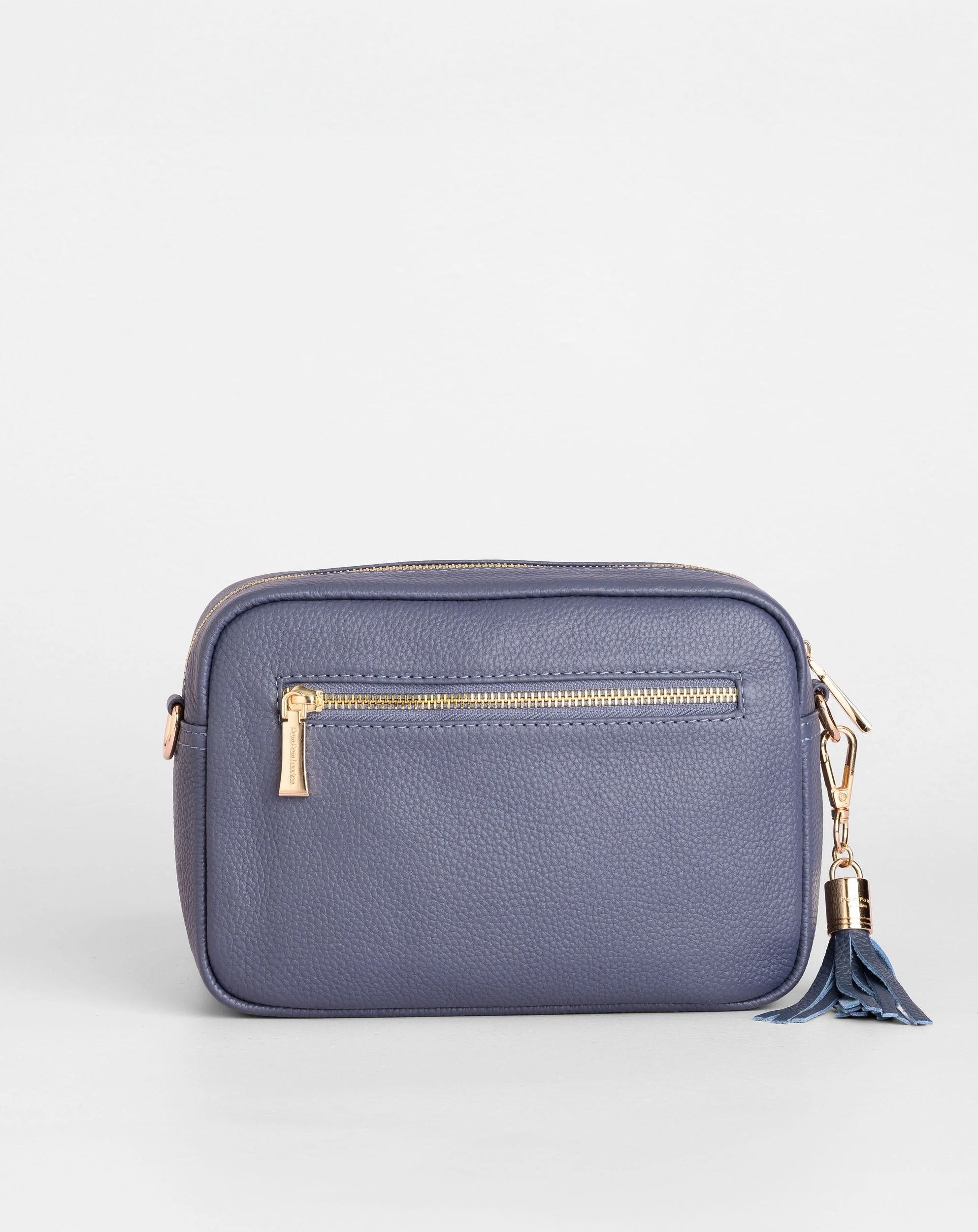 Pom Pom London City Bag Slate Blue - Image 4