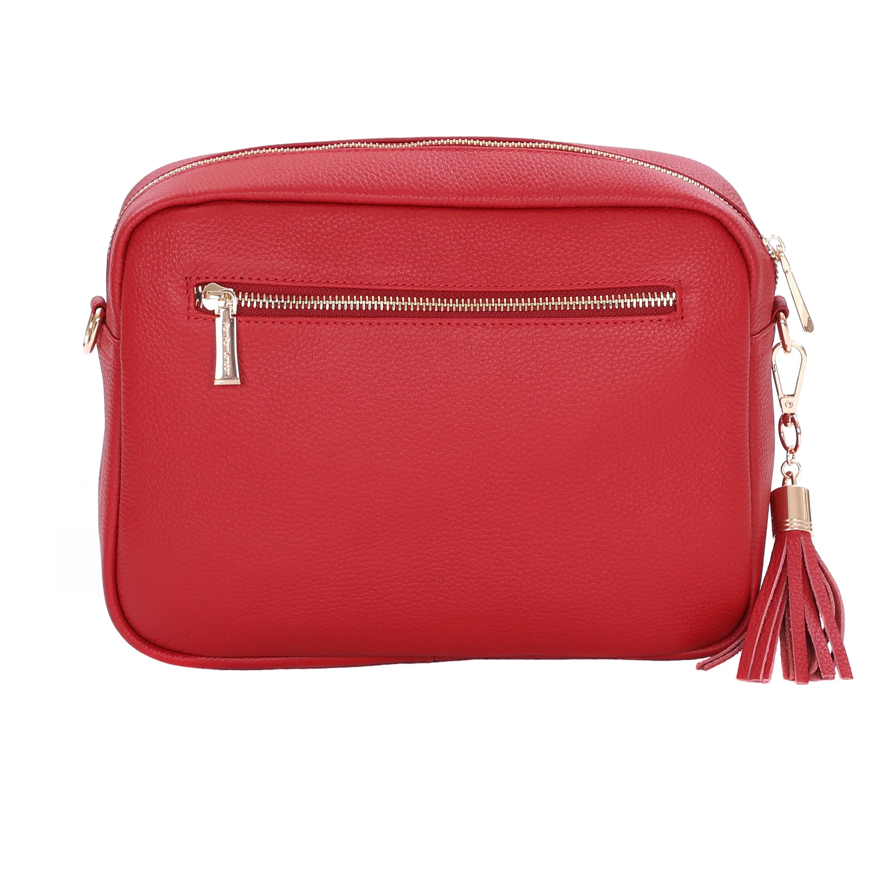 Pom Pom London City Plus Bag Crimson Red - Image 5