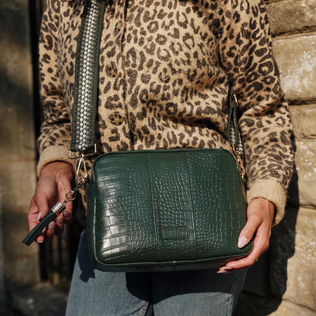 Pom Pom London City Plus Croc Pine Green - Image 5