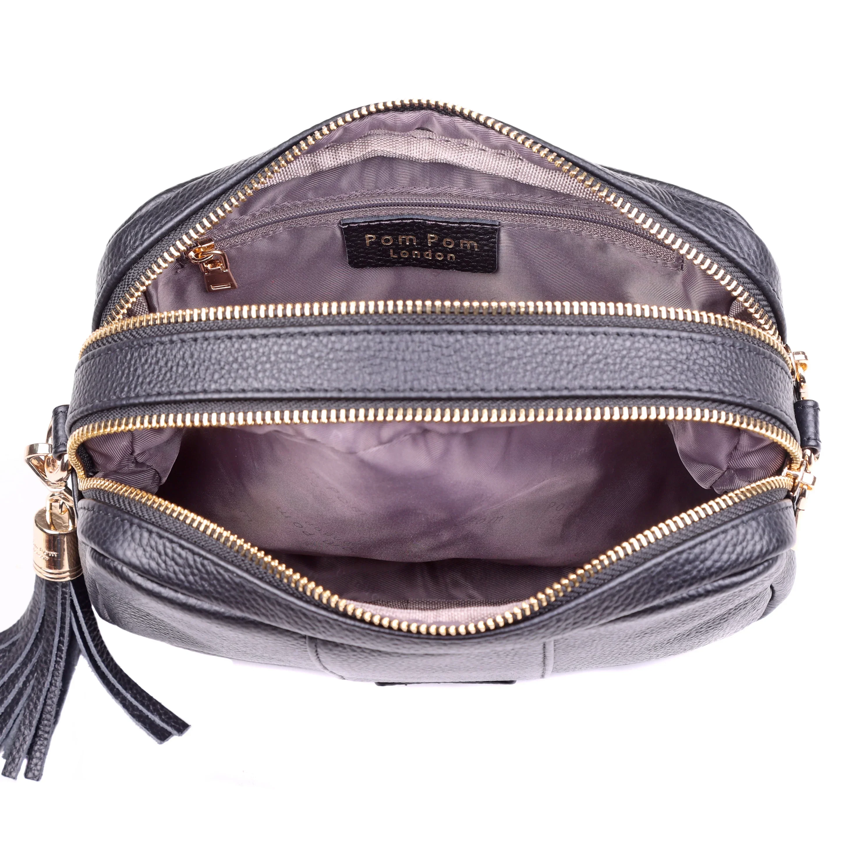 Pom Pom London City Duo Bag Stone - Image 6